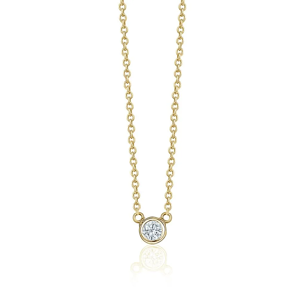 Bezel Diamond Necklaces (0.10ctw)