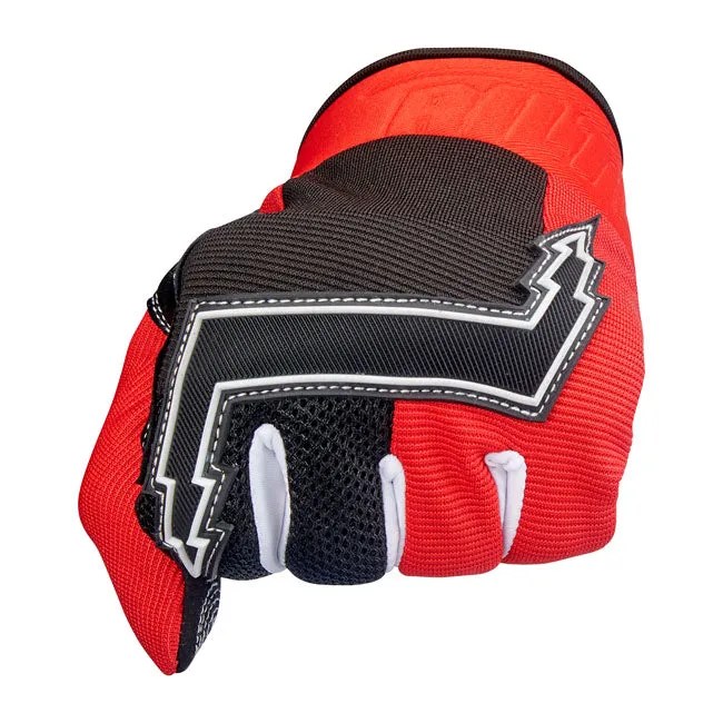 Biltwell Baja Gloves - Red/Black