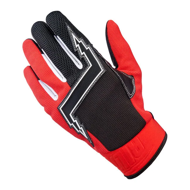 Biltwell Baja Gloves - Red/Black