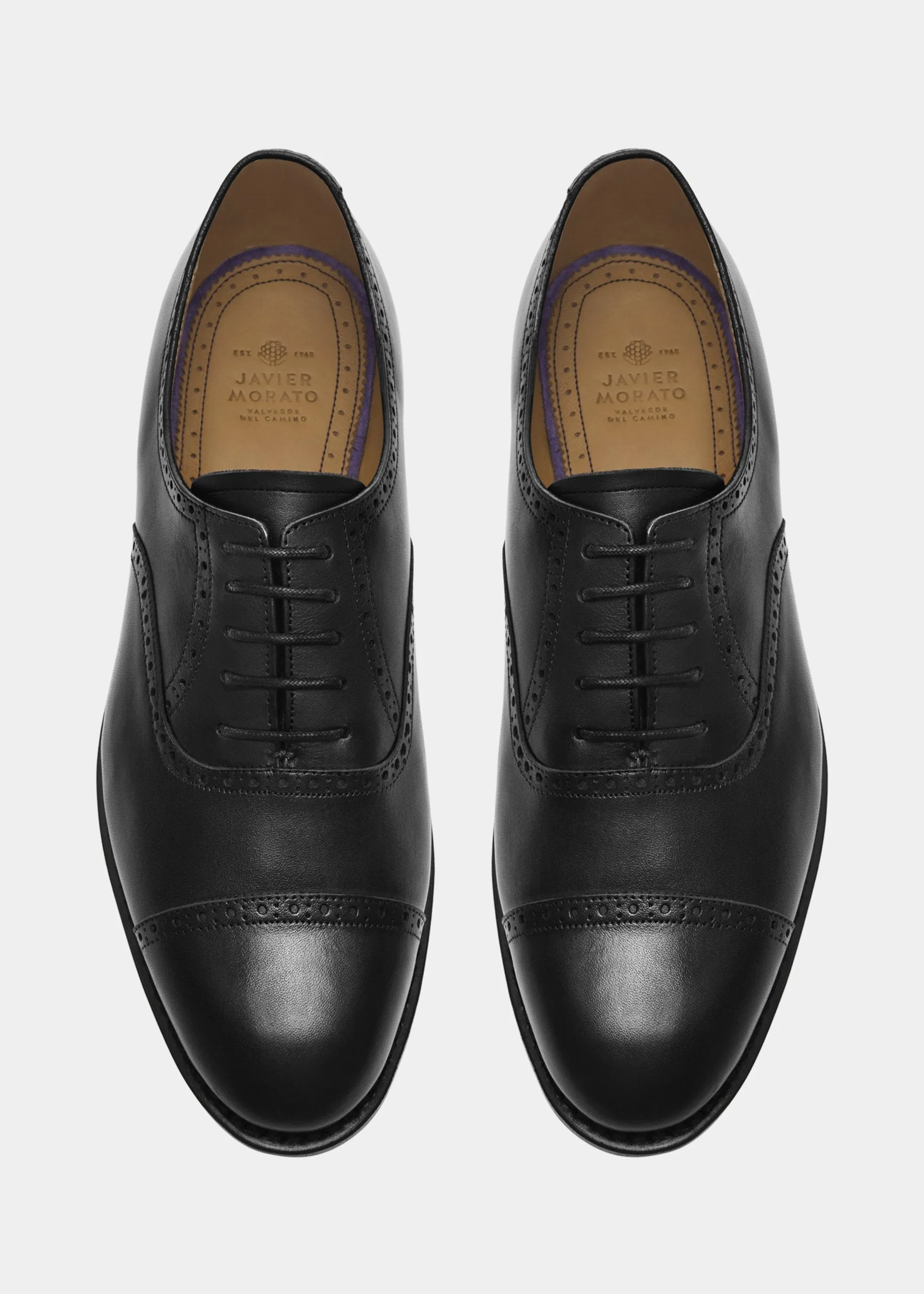 Black Toe Brogue - Black