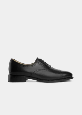 Black Toe Brogue - Black