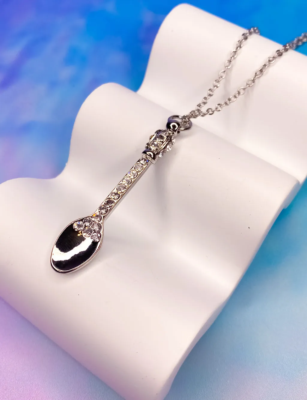 Bling Spoon Necklace with Diamond Accent - Shop Now!