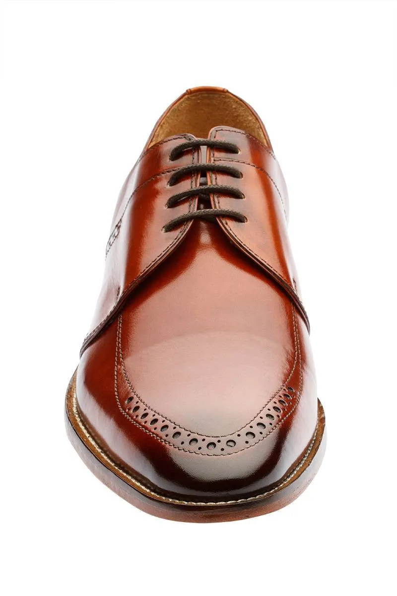 Brogue Saddle Derby | Reddish Tan