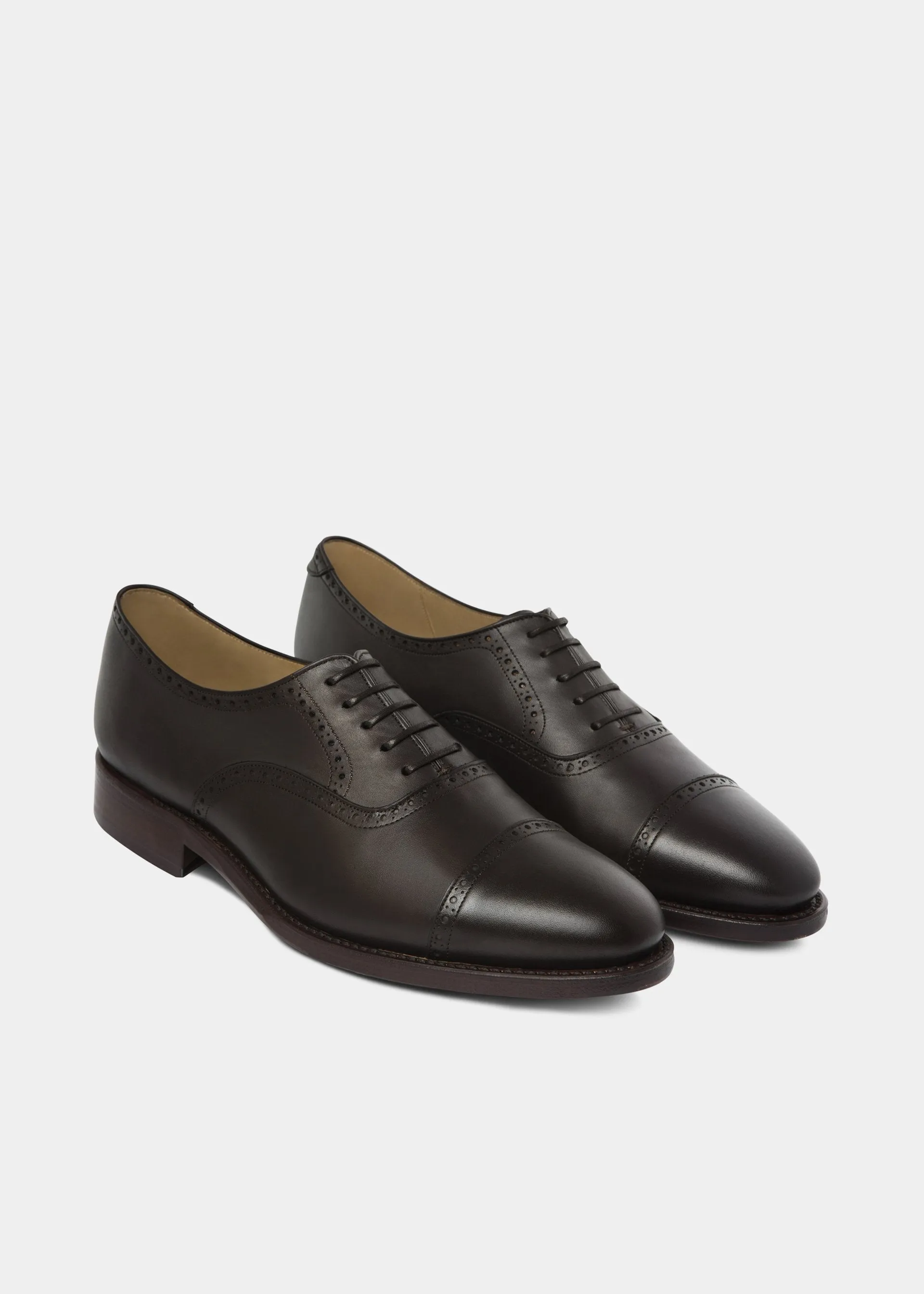 Brogue Toe Cap Leather Shoes