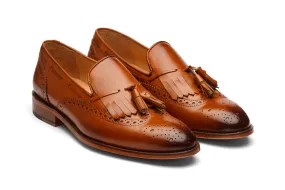 Brogue Wingcap Kelty Loafers - Tan - Shop now!