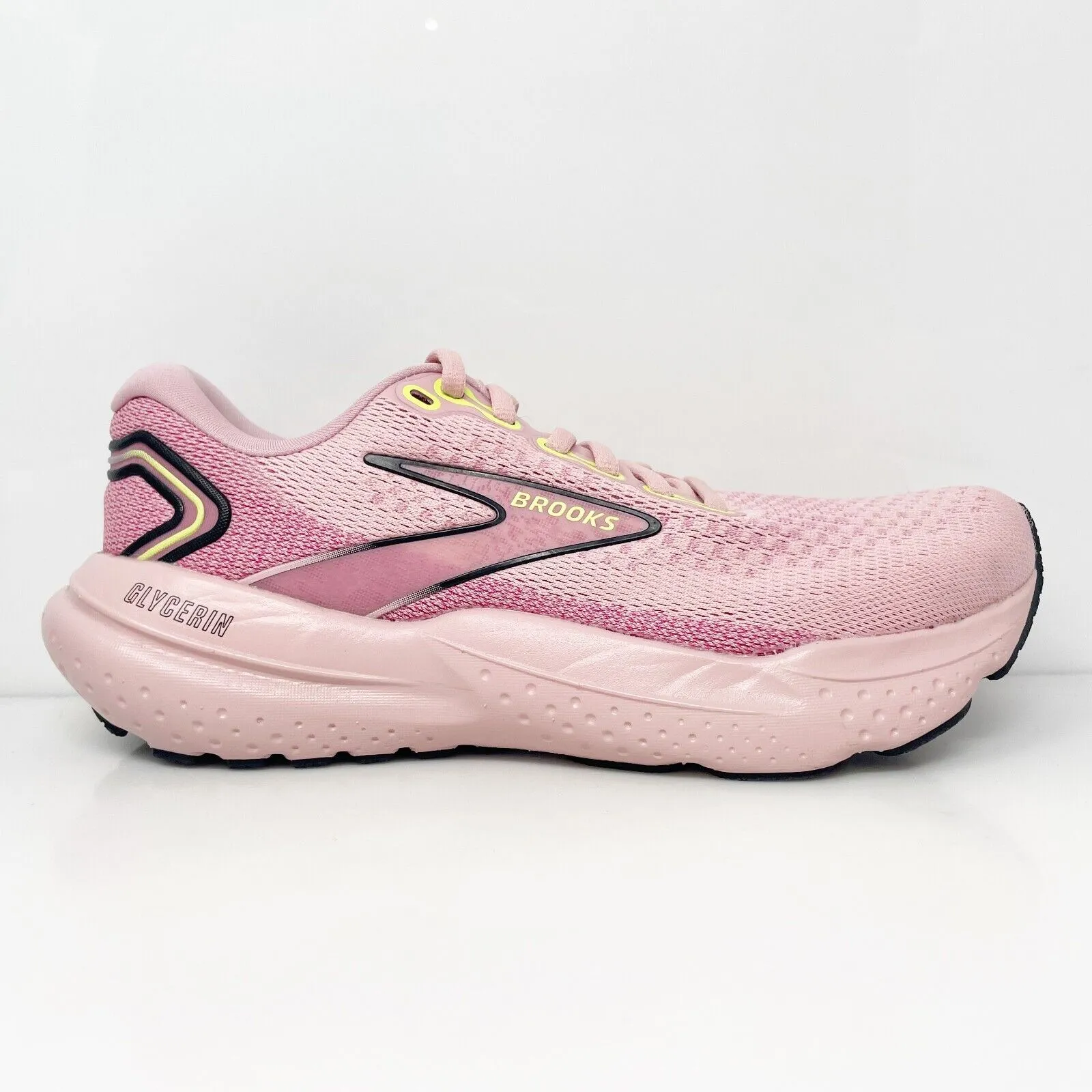 Brooks Womens Glycerin 21 1204081B612 Pink Running Shoes Sneakers Size 7 B