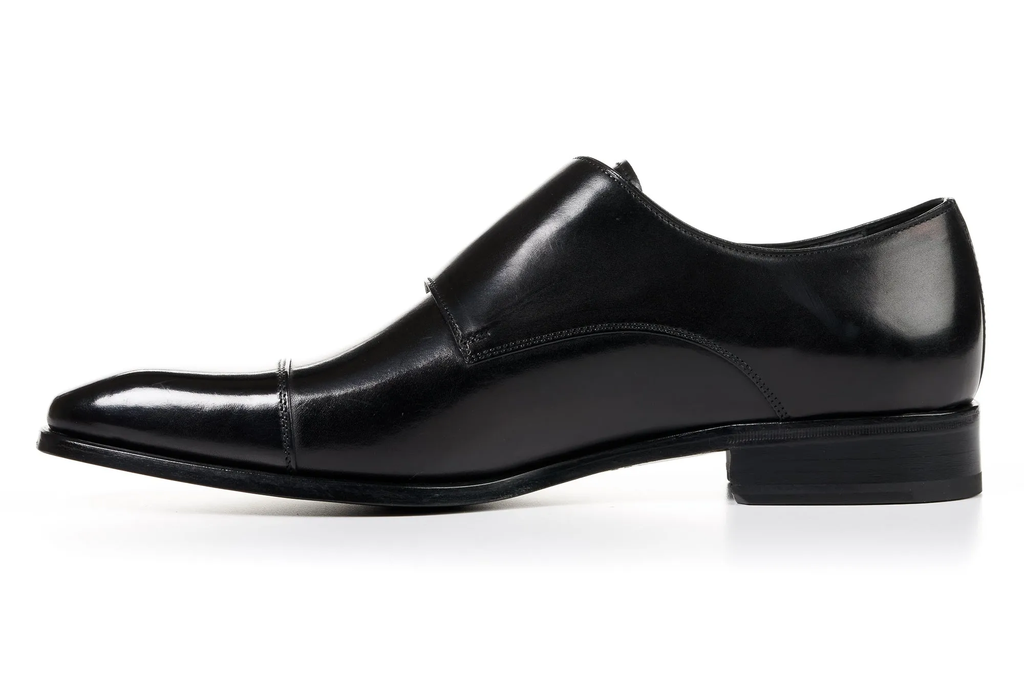 Burton Double Monk Strap - Nero: Shop now for the best menswear footwear.