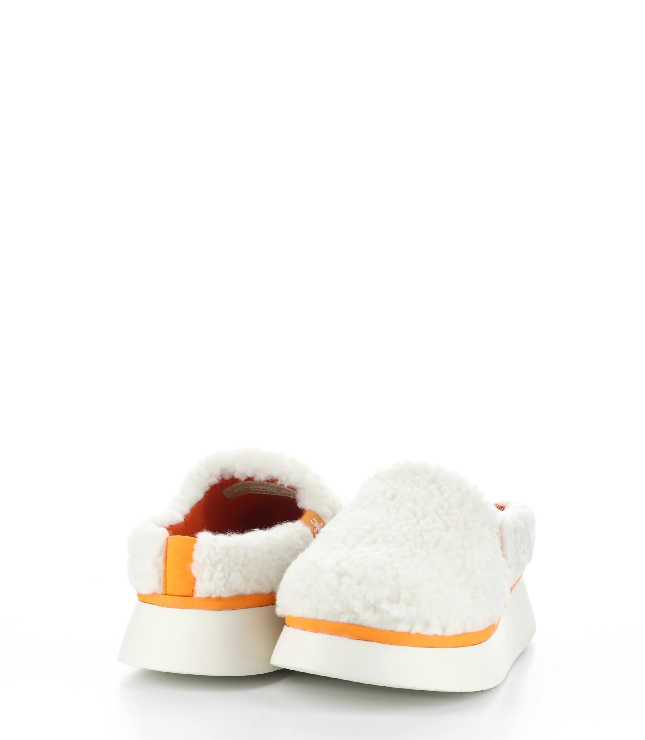 CAFE360FLY 003 OFF WHITE/ORANGE Slip-on Mules