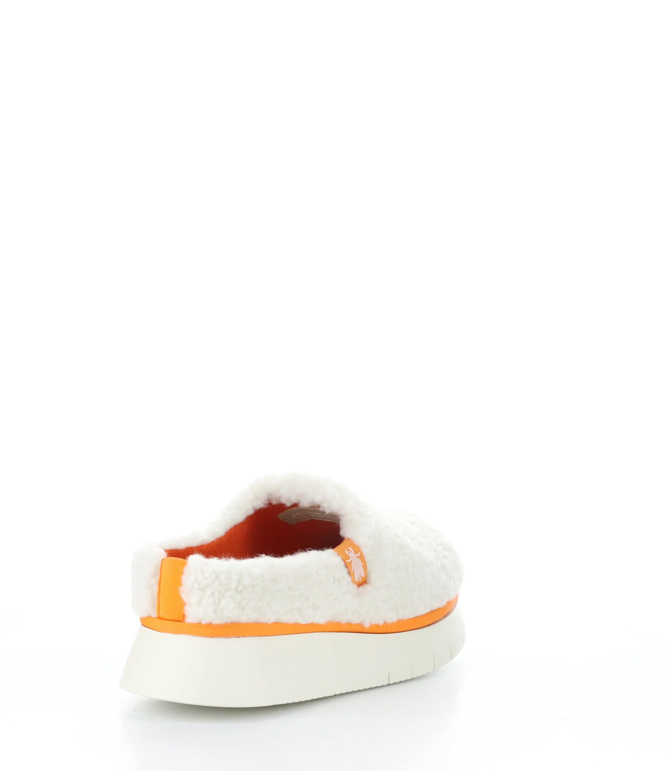 CAFE360FLY 003 OFF WHITE/ORANGE Slip-on Mules