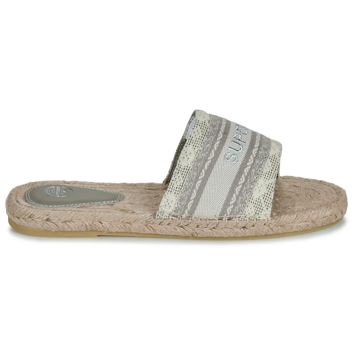 Canvas Wedge Espadrille-style Mules