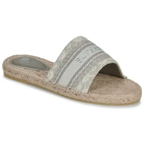 Canvas Wedge Espadrille-style Mules