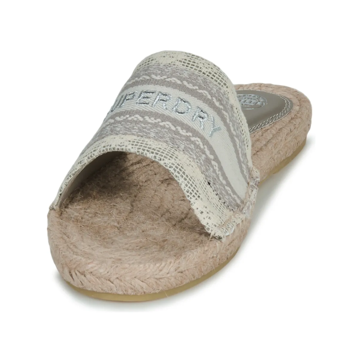 Canvas Wedge Espadrille-style Mules