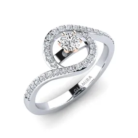 Cassia engagement ring 0.16 carat