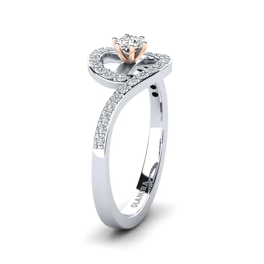 Cassia engagement ring 0.16 carat