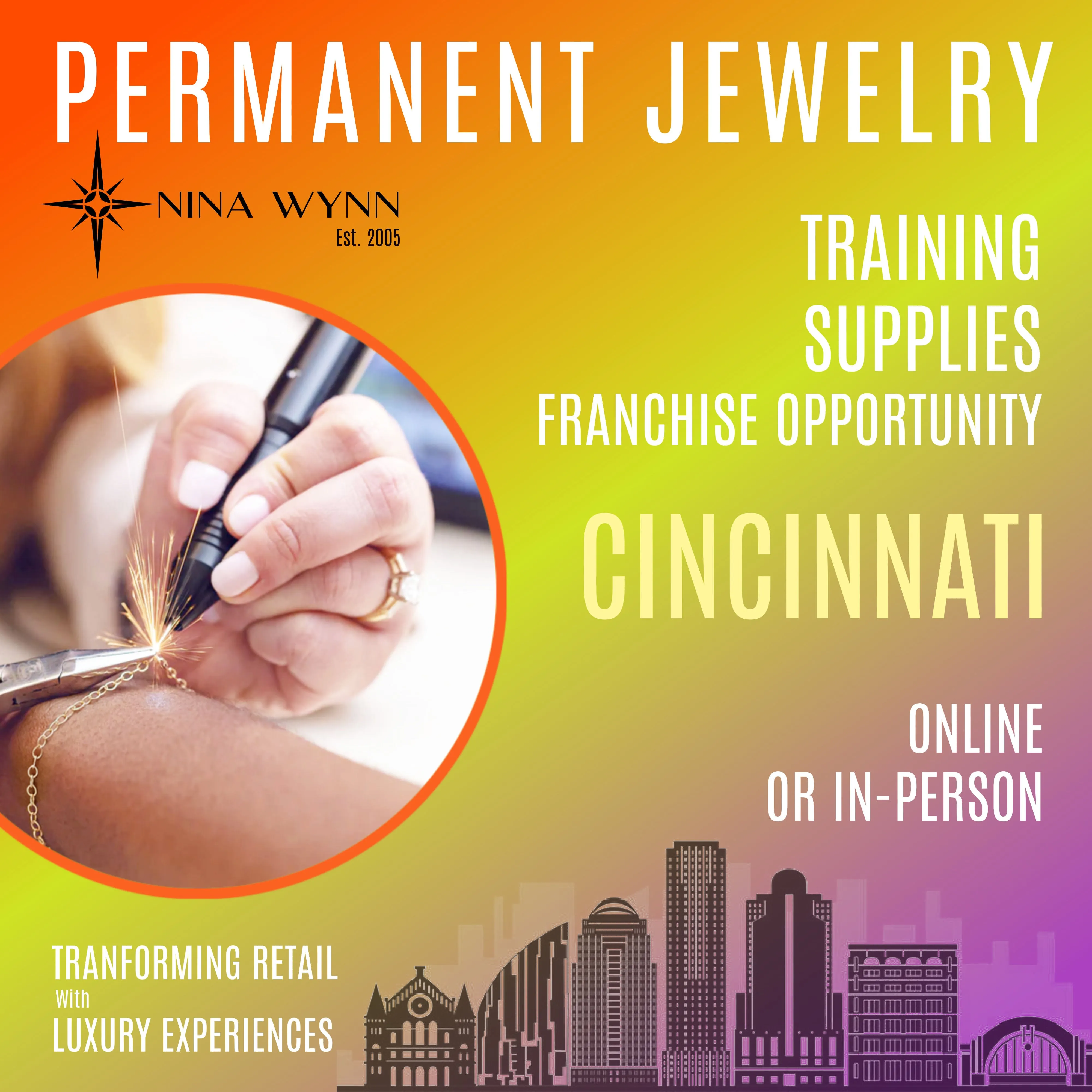 Certified In-Person Permanent Jewelry Training Cincinnati