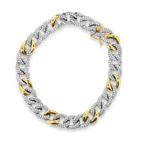 Chain Bracelet with Diamond Accents