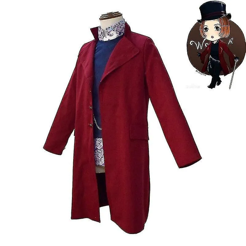 Charlie and the Chocolate Factory Willy Wonka cosplay costume full set