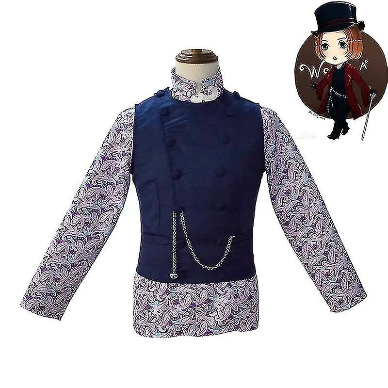 Charlie and the Chocolate Factory Willy Wonka cosplay costume full set