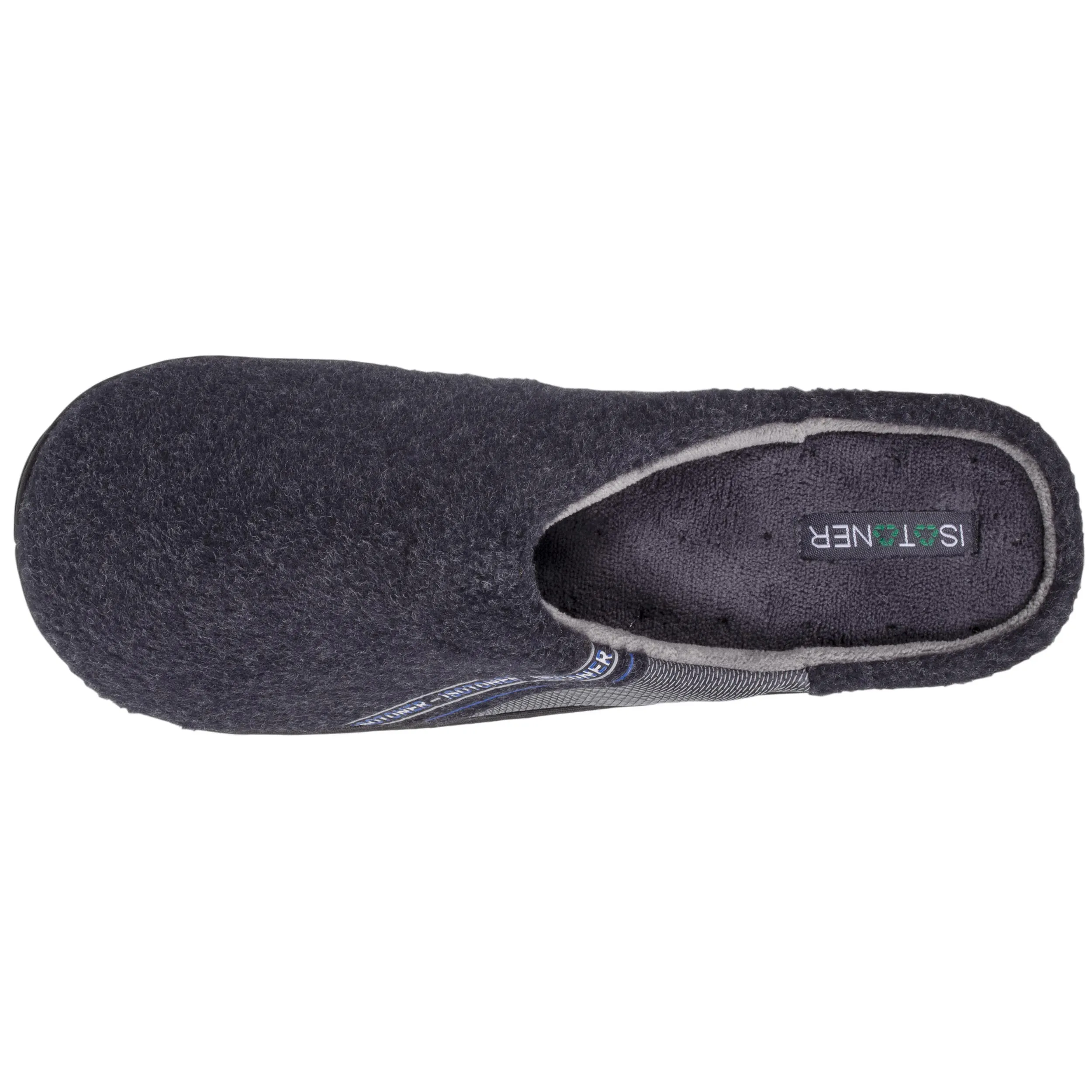 Chaussons mules recyclées Homme Gris Chiné