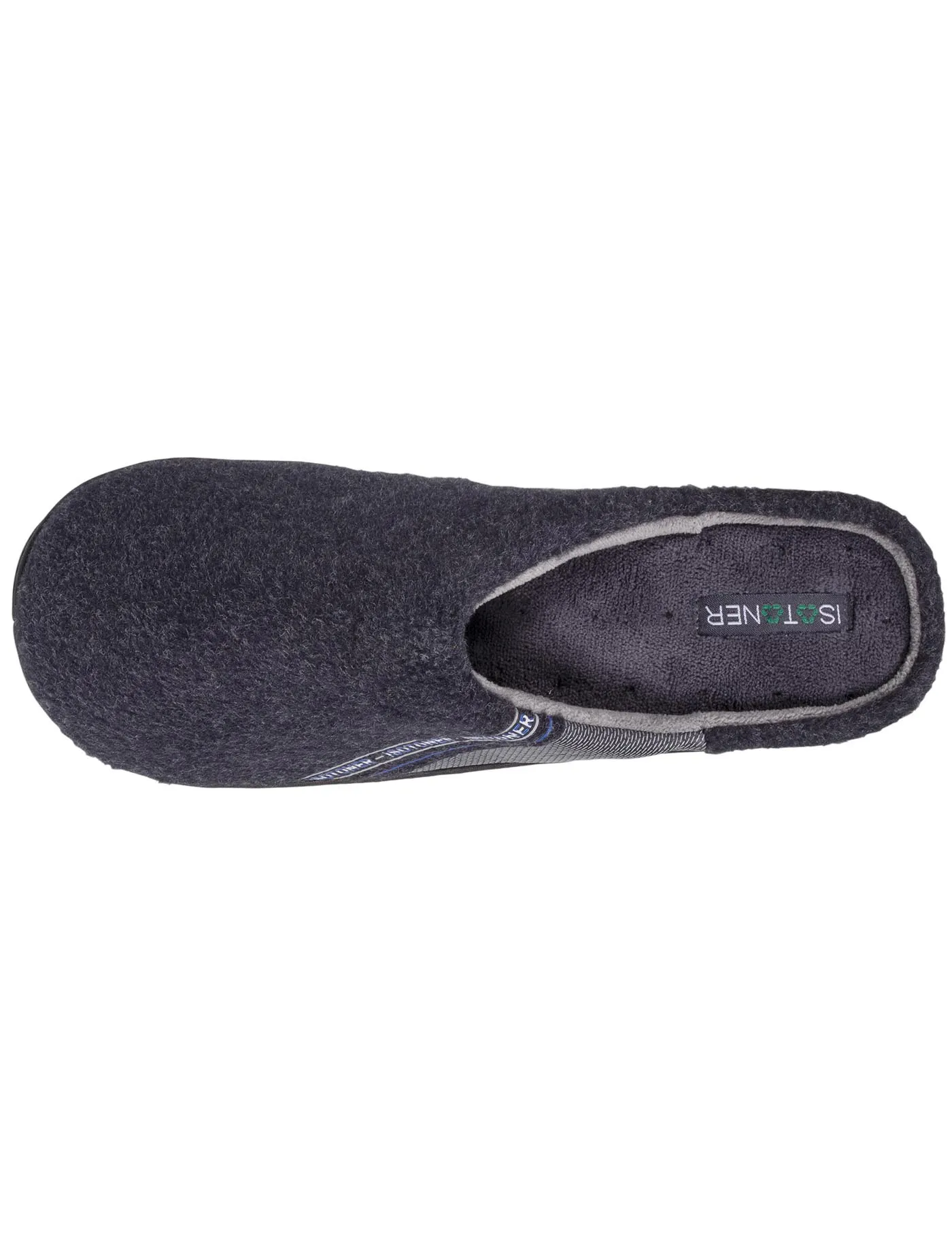 Chaussons mules recyclées Homme Gris Chiné