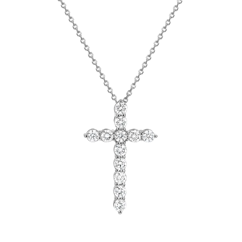 Children's Diamond Cross Pendant Necklace