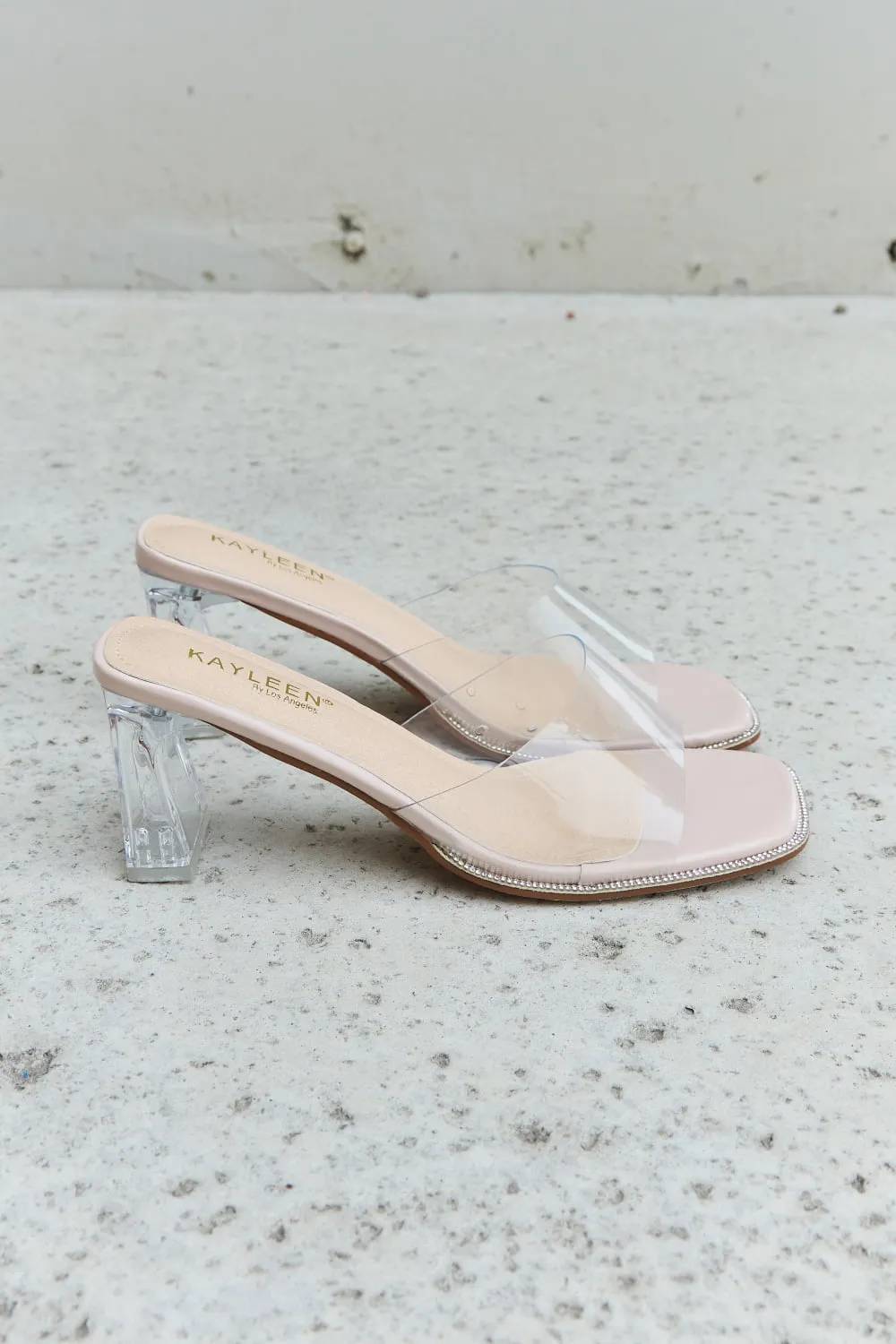 Clear Mule Block Heels - DDK: Make a Statement