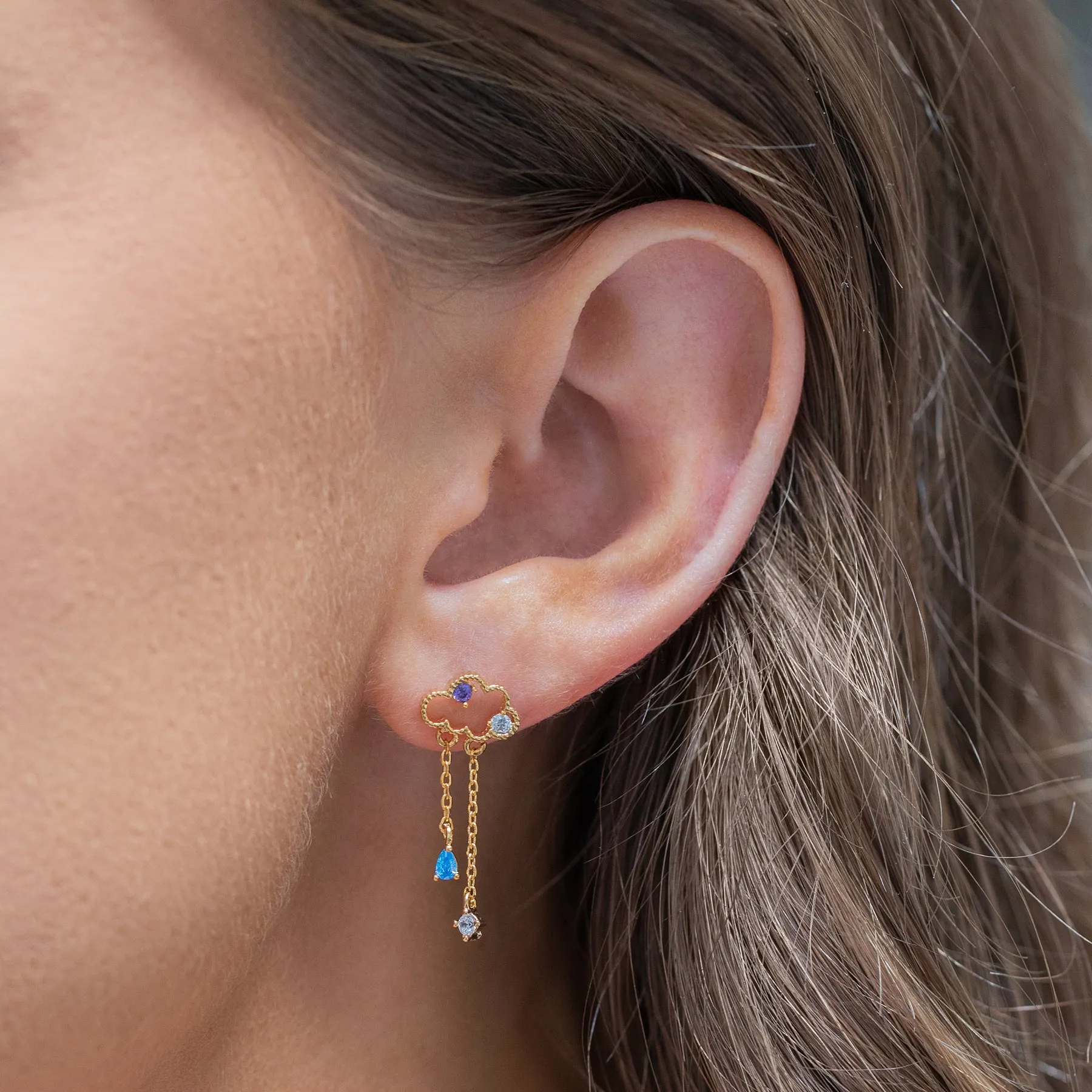 Cloud Dangle Earrings