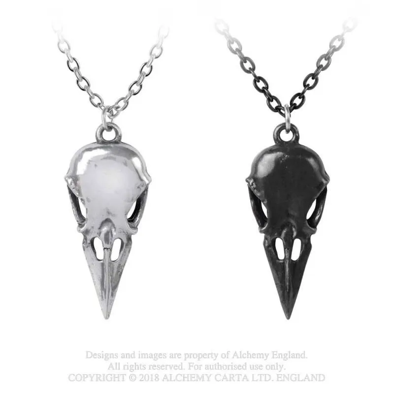 Coeur Crane - Raven Couple's Friendship Necklaces - Alchemy gothic