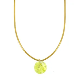 Collar Diamond Amarillo Oro