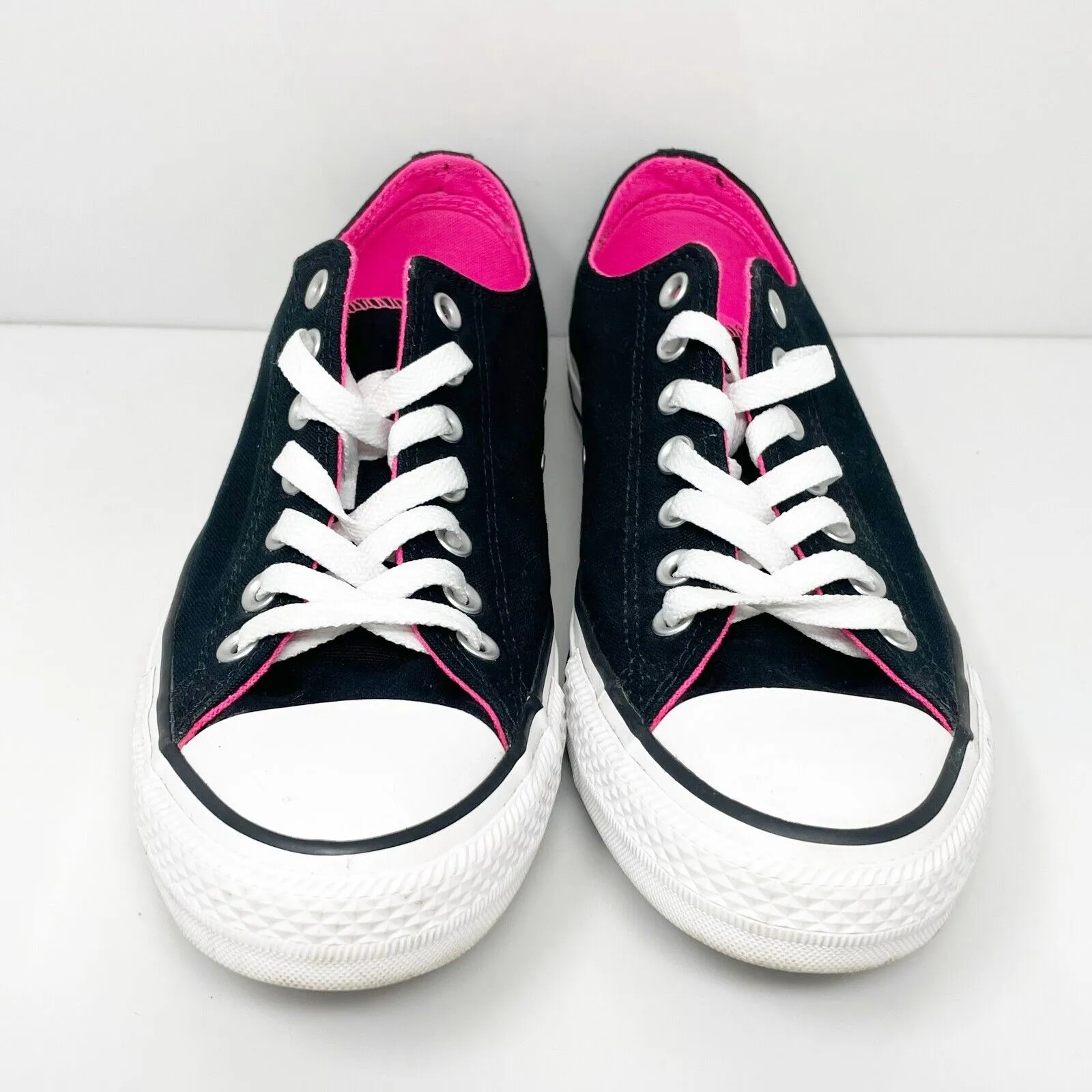 Converse Womens CTAS Double Tongue 558580F Black Casual Shoes Sneakers Size 11