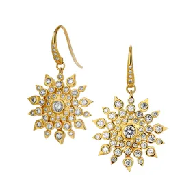 Cosmic Diamond Star Earrings