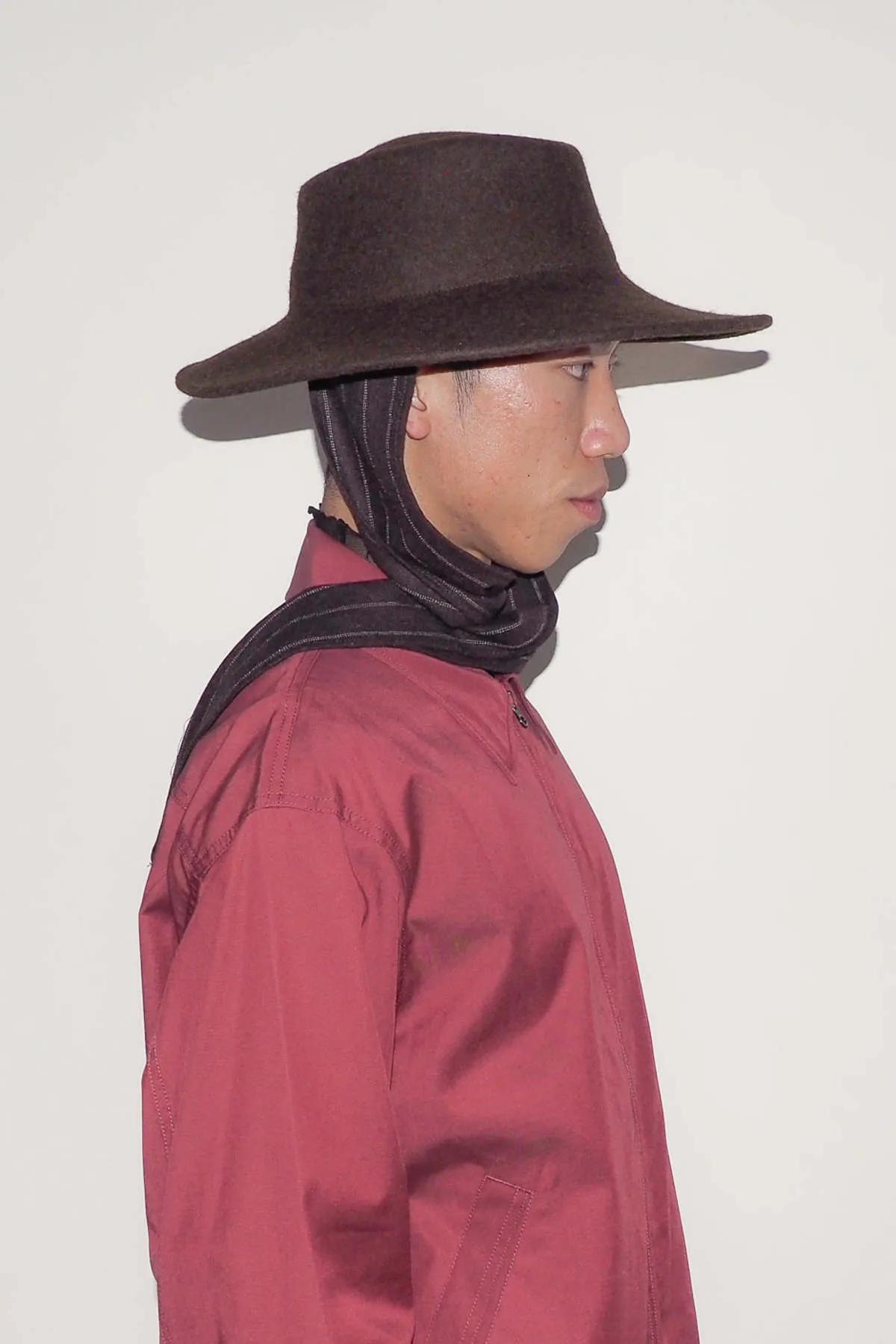 Dai Hat w. Scarves - Brown Melange