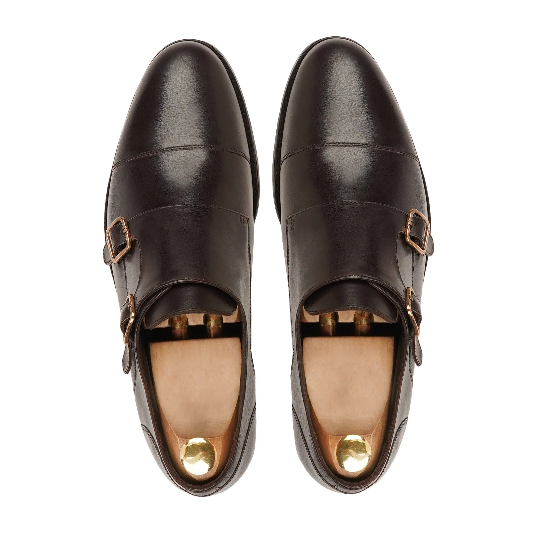 DARK BROWN DOUBLE MONKSTRAP shoes