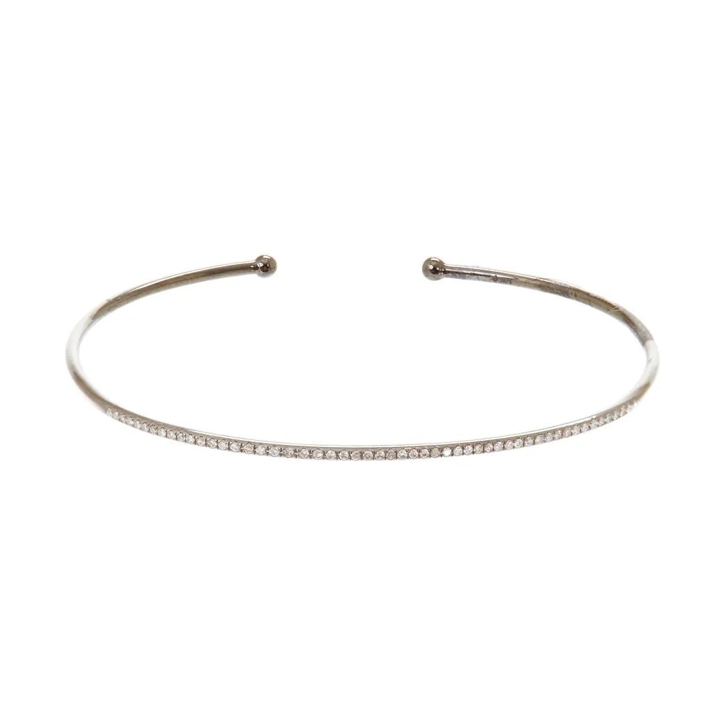 Diamond Bangle - Sleek and Elegant