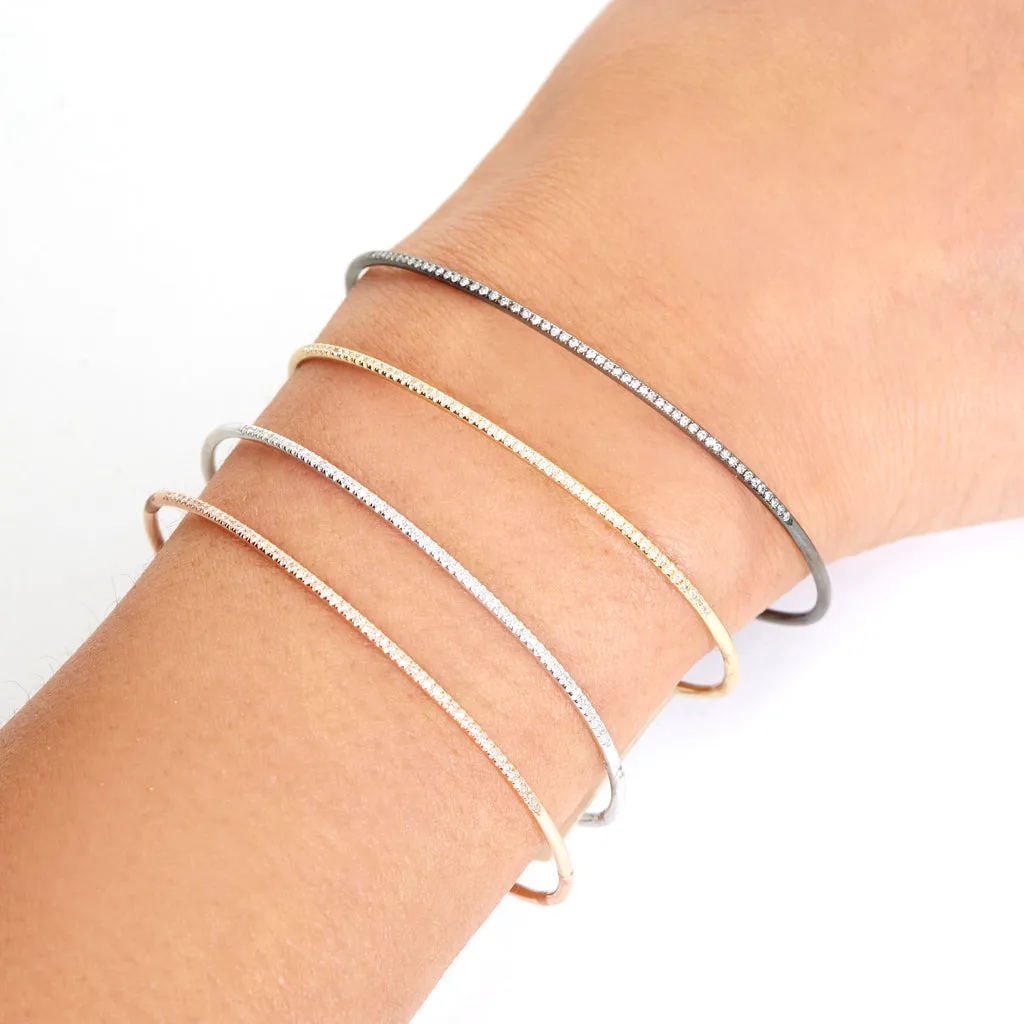 Diamond Bangle - Sleek and Elegant