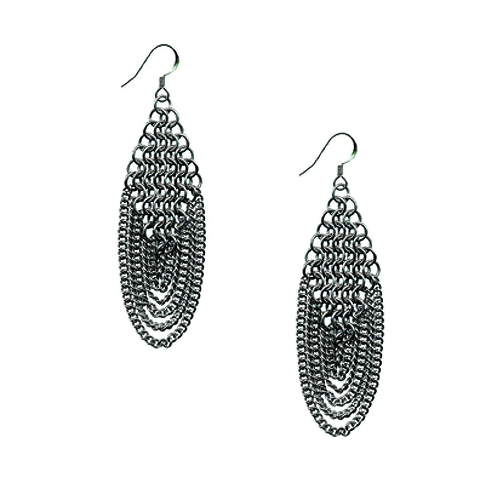 Diamond Chain Earrings | Shop SLINKY's Draping Chain Earrings Now!