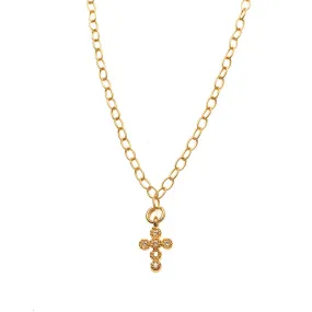 Diamond Cross Charm