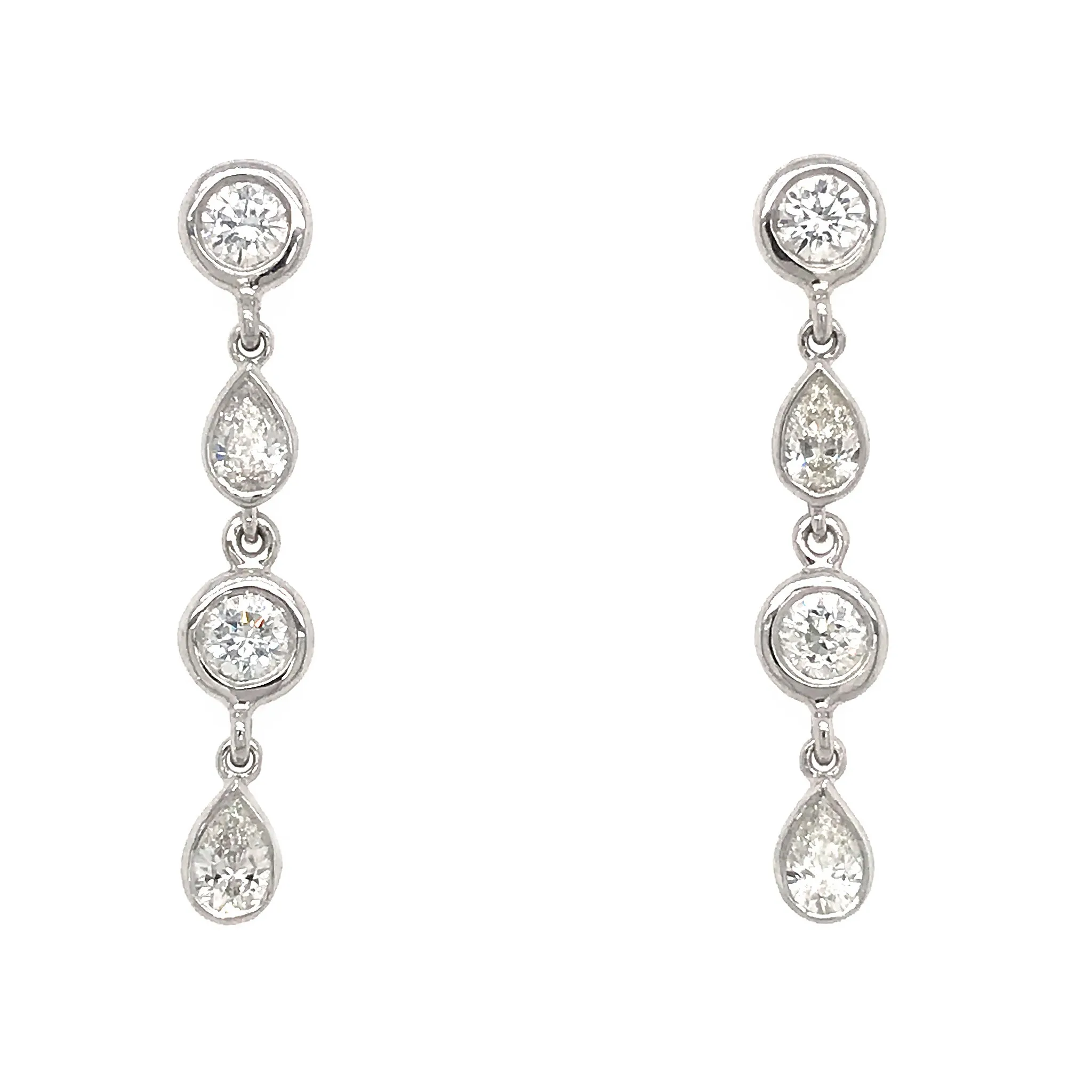 Diamond Dangle Earrings