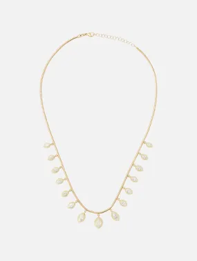 Diamond Fringe Necklace - Marquise Style