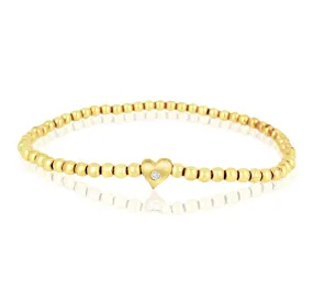 Diamond Heart Bead Bracelet - Find the Perfect Jewelry Piece