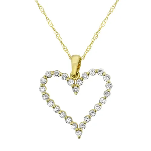 Diamond Heart Necklace: Buy a stunning heart-shaped diamond necklace online. Perfect for gifts or special occasions.