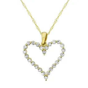 Diamond Heart Necklace: Buy a stunning heart-shaped diamond necklace online. Perfect for gifts or special occasions.