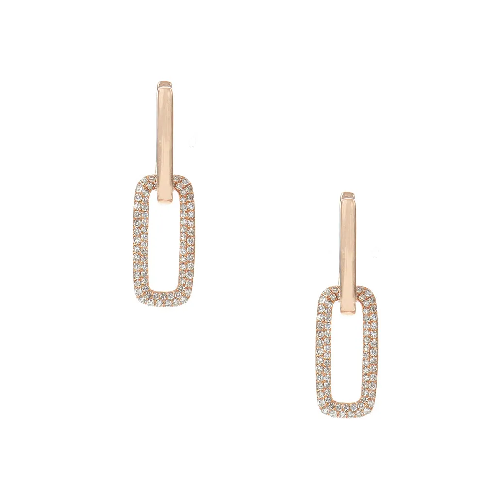 Diamond Link Earrings