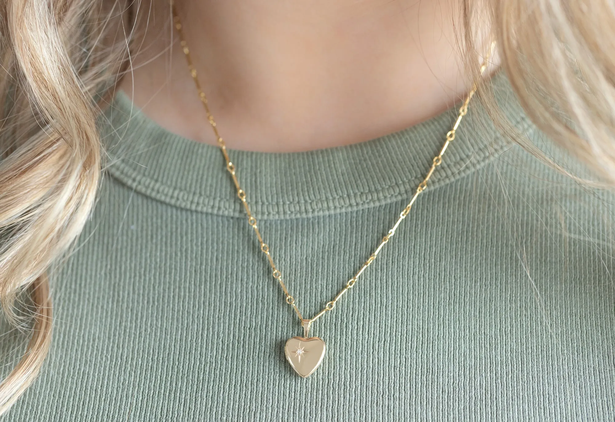 Diamond Locket Necklace