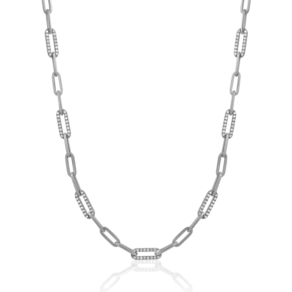 Diamond necklace in Paperlink design