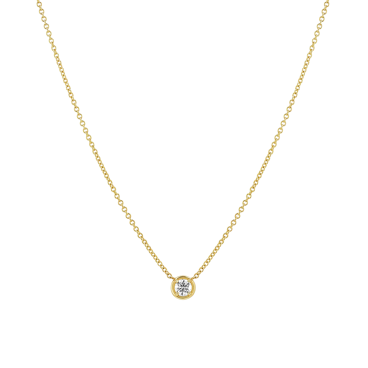 Diamond Solitaire Necklace