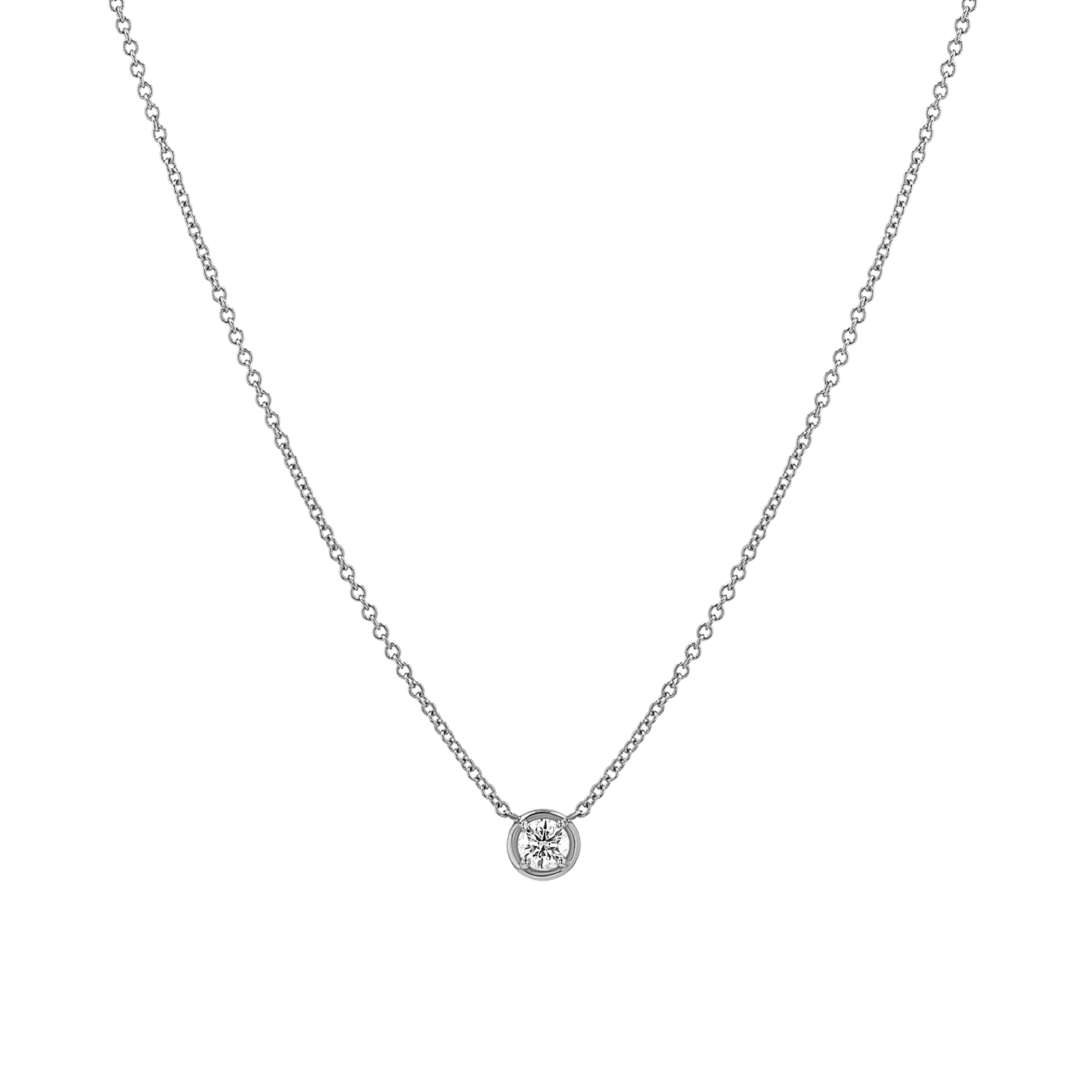 Diamond Solitaire Necklace