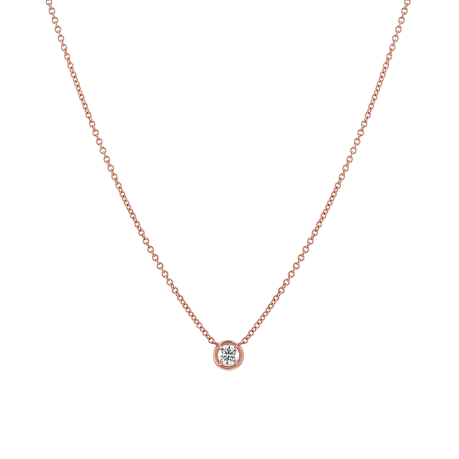 Diamond Solitaire Necklace