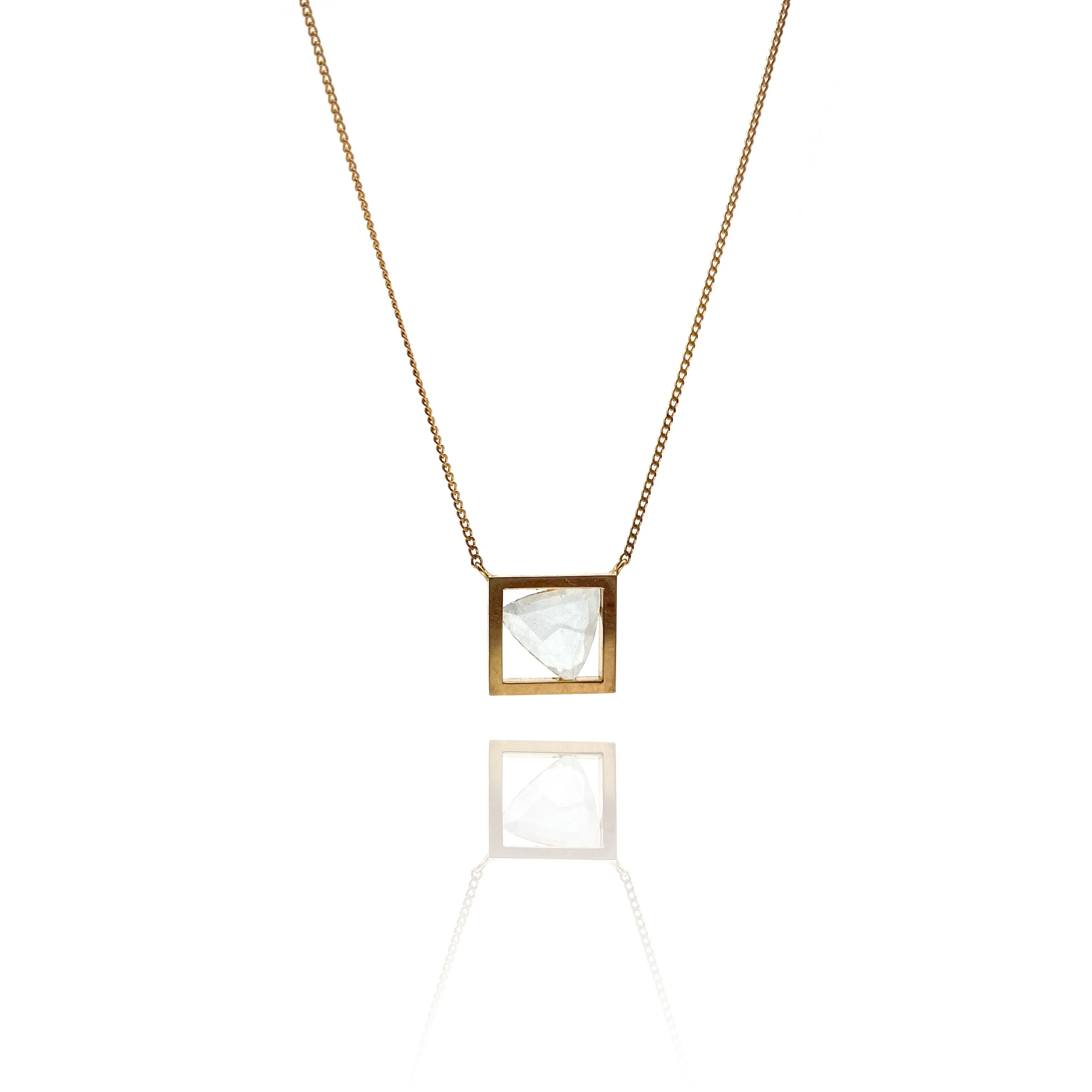 Diamond Square Necklace - Shop Now