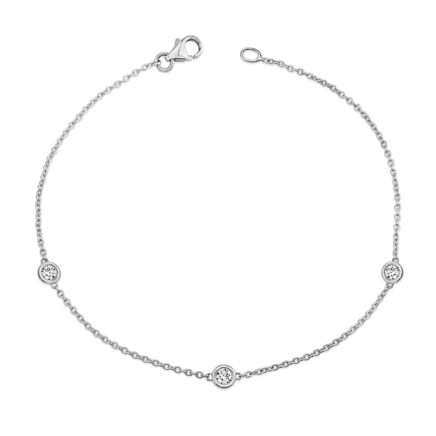 Diamond Strand Bracelet => Luxury Diamond Bracelet with Strand Design